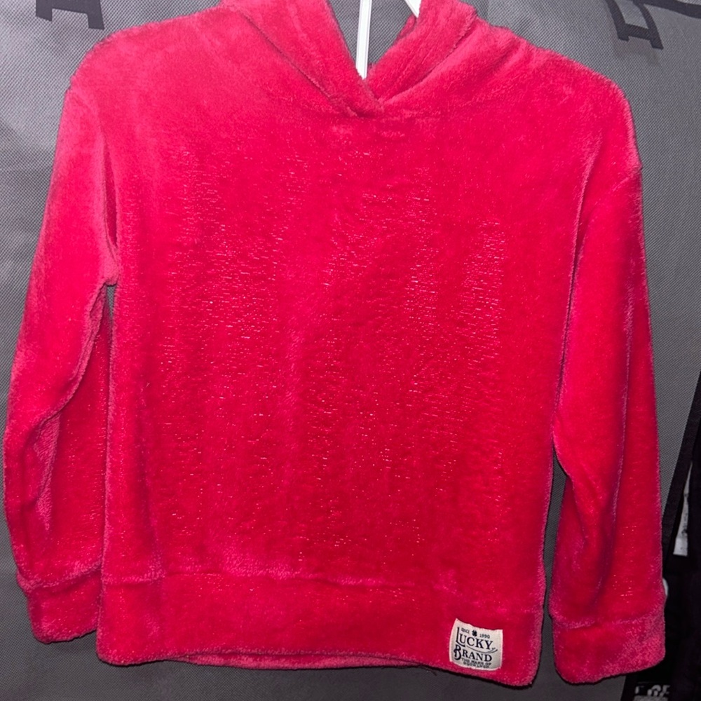 🦋Lucky Brand Girls Sherpa hoodie 5/25$